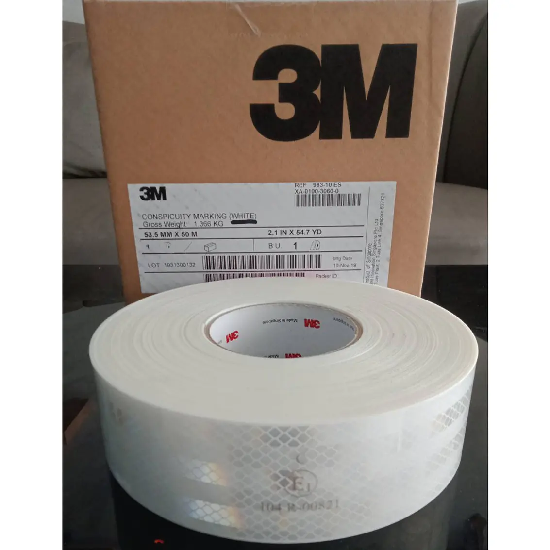 Cinta Reflectante P/Camion 3M  2 Blanca (75-0301-2248-7) 1