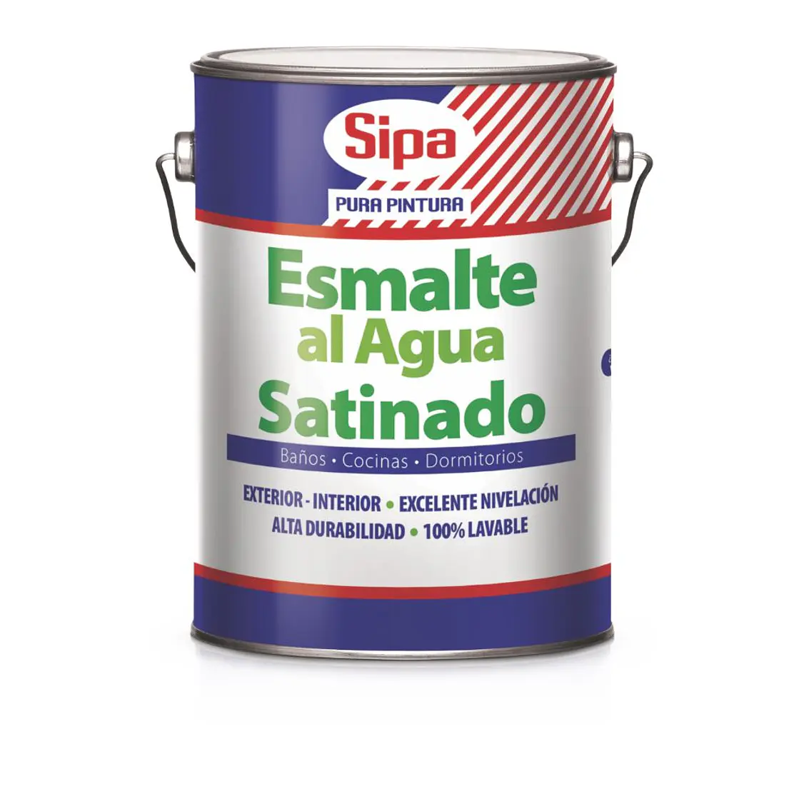 Esmalte Al Agua Sipa Gl. Satinado Blanco 1