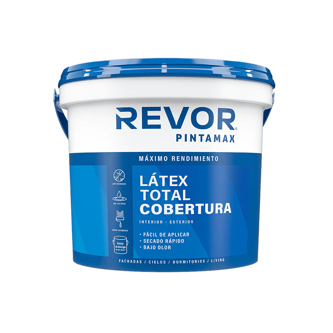 Latex Pintamax Tineta 4 Gl Blanco Revor 1