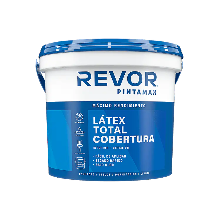 Latex Pintamax Tineta 4 Gl Blanco Revor 1