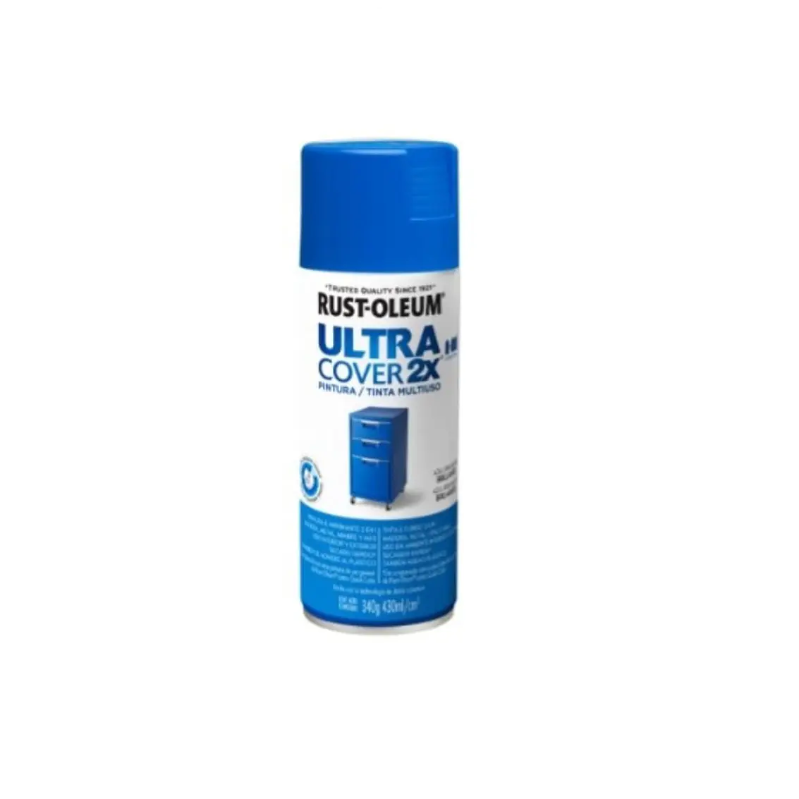 Pintura Spray Ultra Cover2X Azul Brill.340 Gr 1