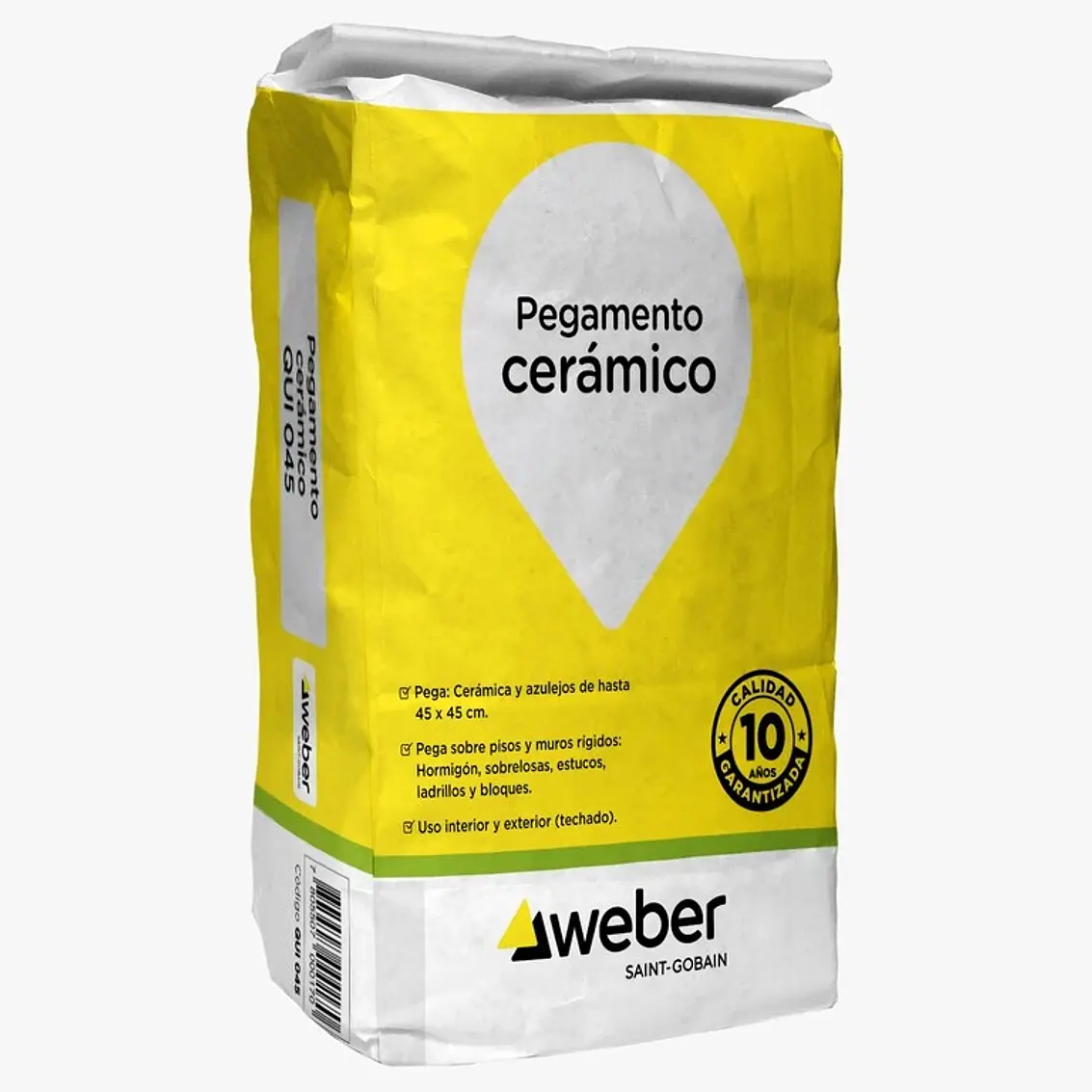 Adhesivo Weber Ceramico Normal Saco 25Kg. 1