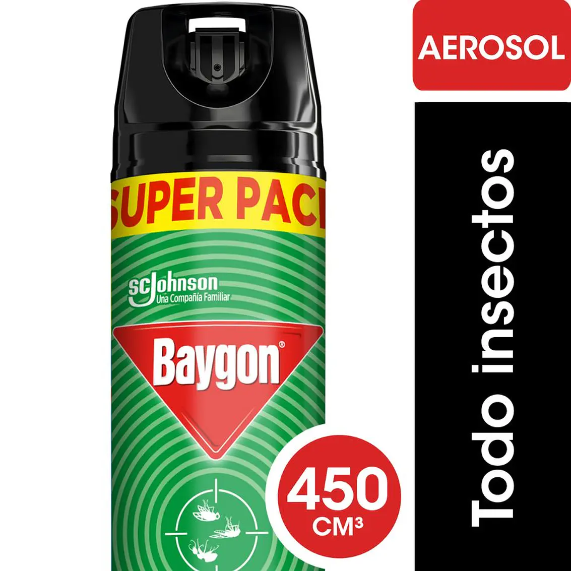 Insecticida Baygon Mata Moscas Y Mosquitos 450Ml 1