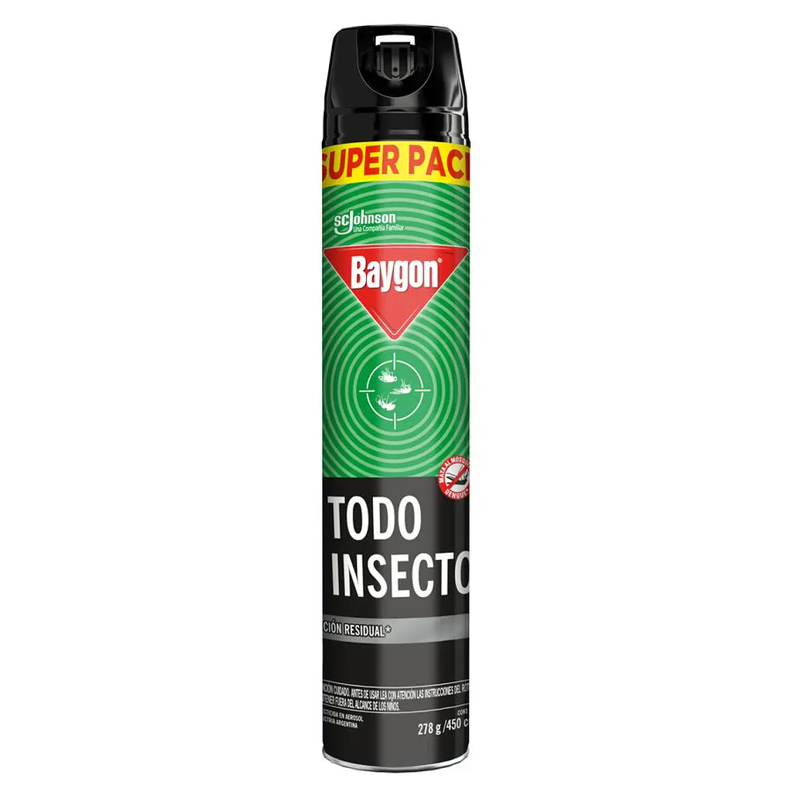 Insecticida Baygon Mata Moscas Y Mosquitos 450Ml 2