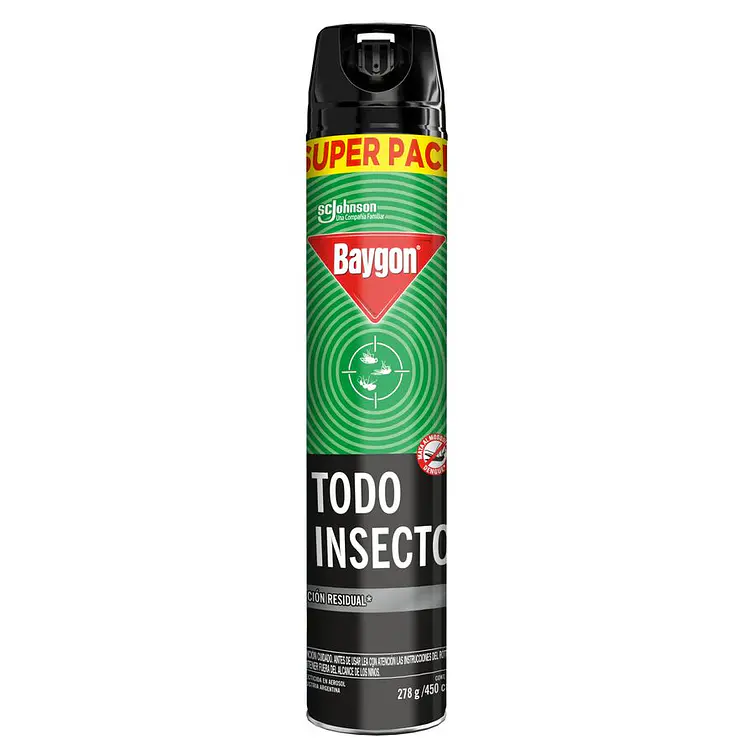 Insecticida Baygon Mata Moscas Y Mosquitos 450Ml 2
