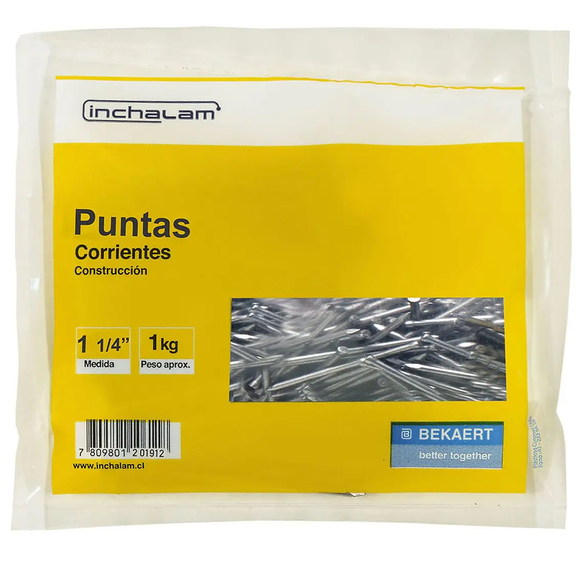 Puntas De 1 1/4 Bolsa 1Kg (Clpta0320173002) Inchalam 3
