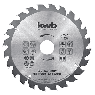 Disco Sierra Einhell 7 1/4” - 24D