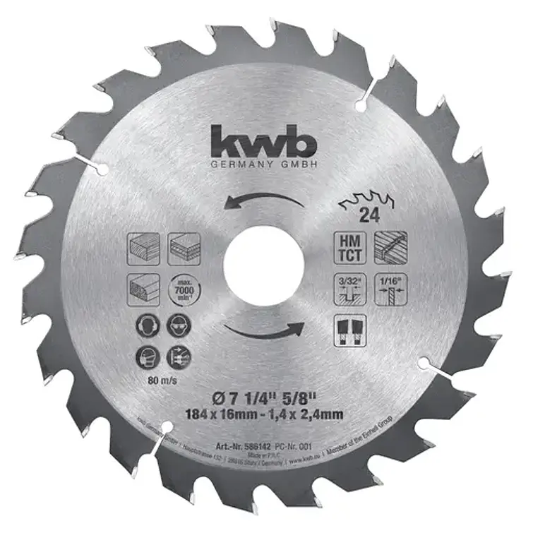 Disco Sierra Einhell 7 1/4” - 24D 1