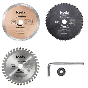 Kit Mini Hojas Sierra Circular Einhell 5-Ple