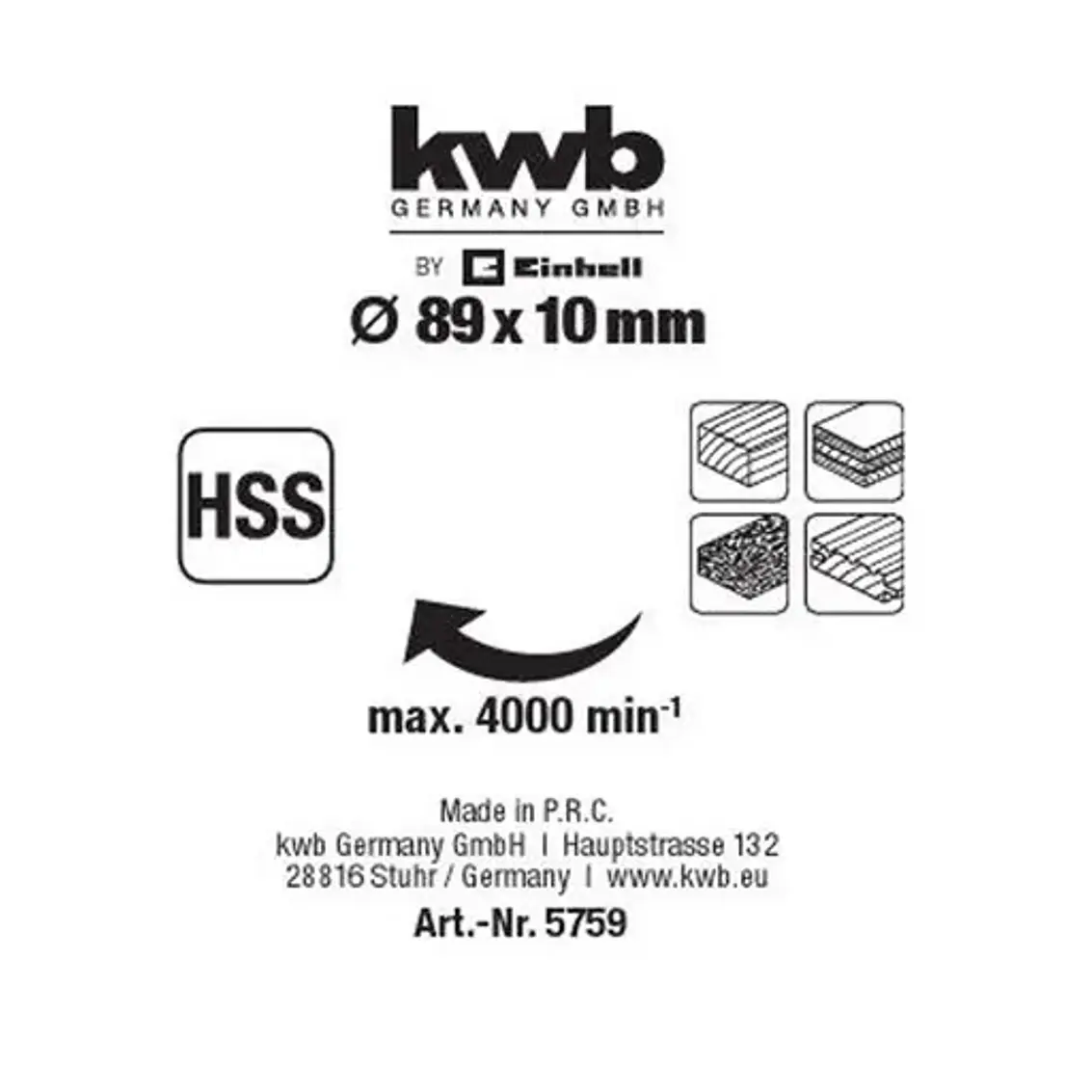 Kit Mini Hojas Sierra Circular Einhell 5-Ple 3