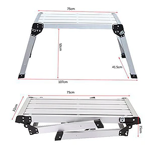 Escalera Plataforma Aluminio 76X50 Cm