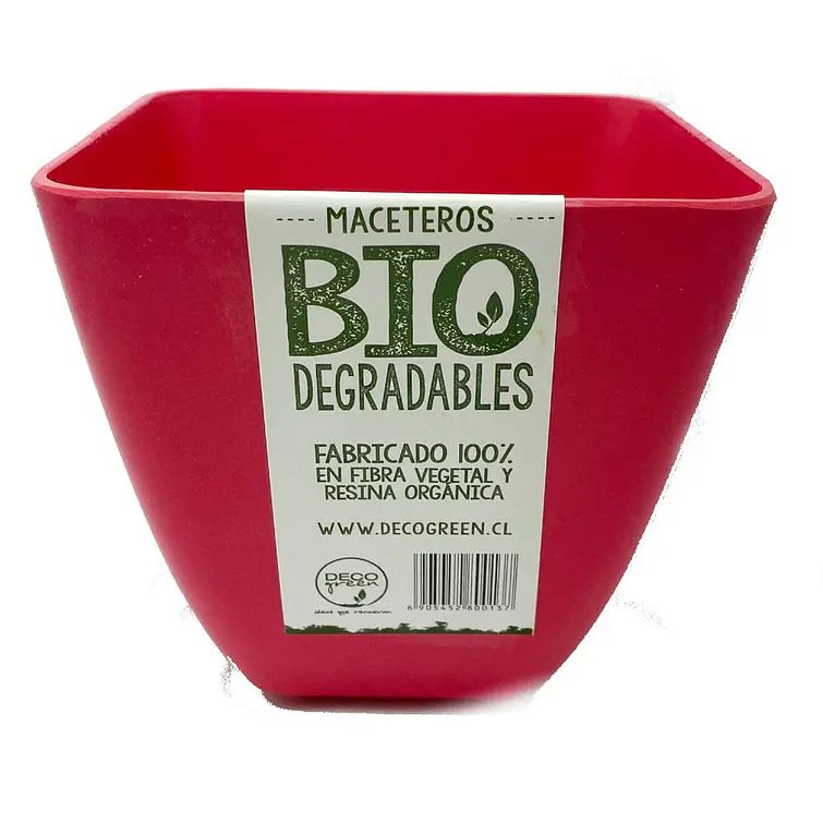 Macetero Bio Cuadrado Coral 1