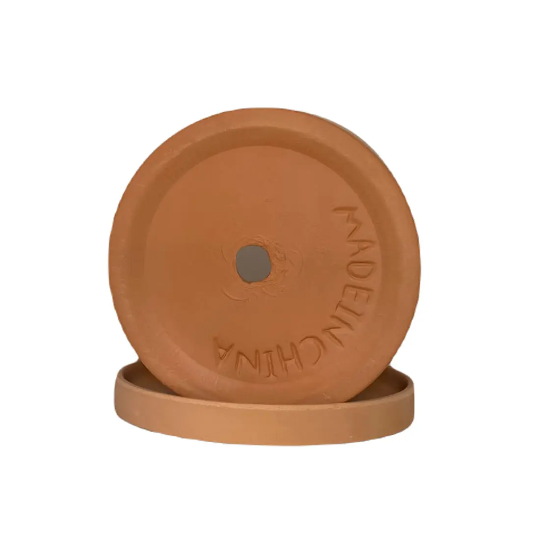 Macetero 15X15 Cilindro Terracota Con Plato 3