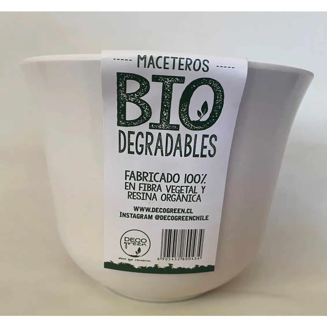 Macetero Bio Curvo Blanco 1