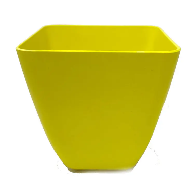 Macetero Bio Cuadrado Amarillo 4