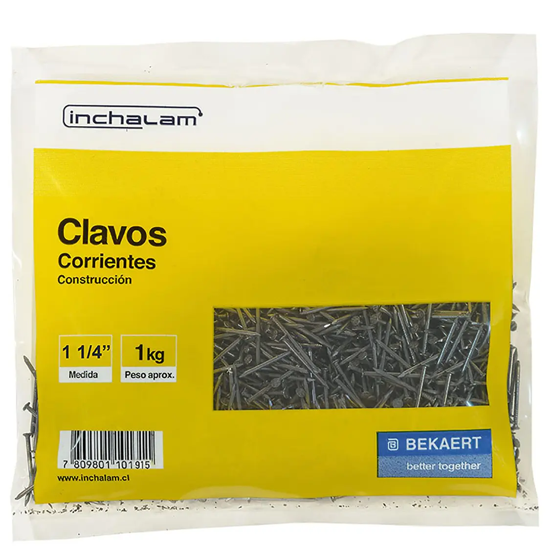 Clavos  1 1/4 Bolsa De 1 Kg. (Clcte0300200002) Inchalam 2