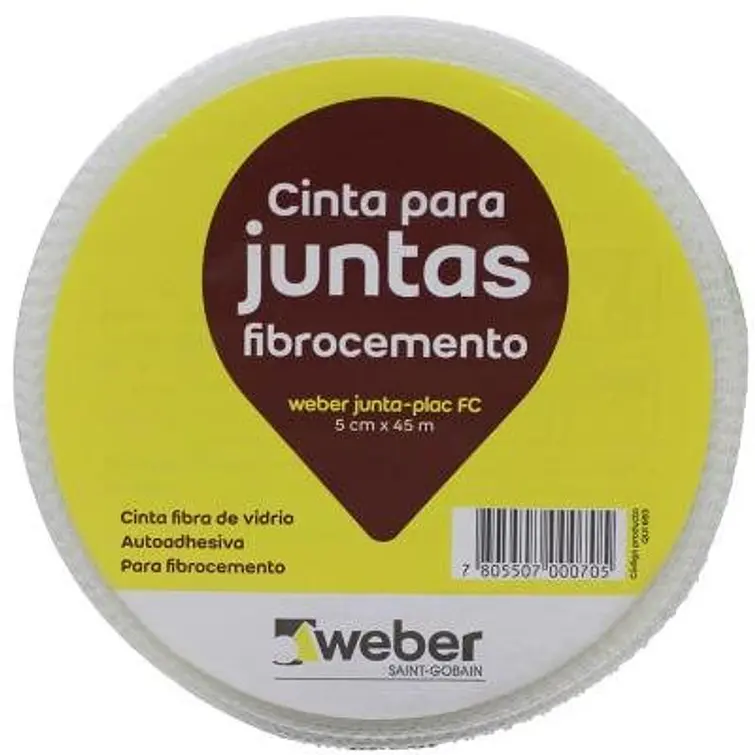 Cinta Fibra De Vidrio Juntaplac 5Cm X 45Mts 1