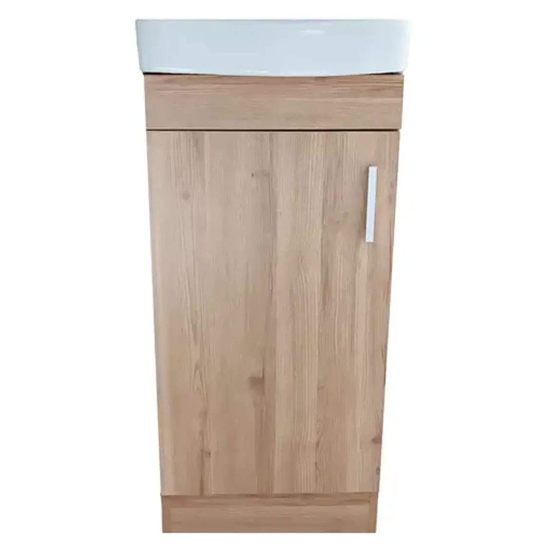 Kit Mueble Claire 40 Rustico + Cubierta Blanche 1