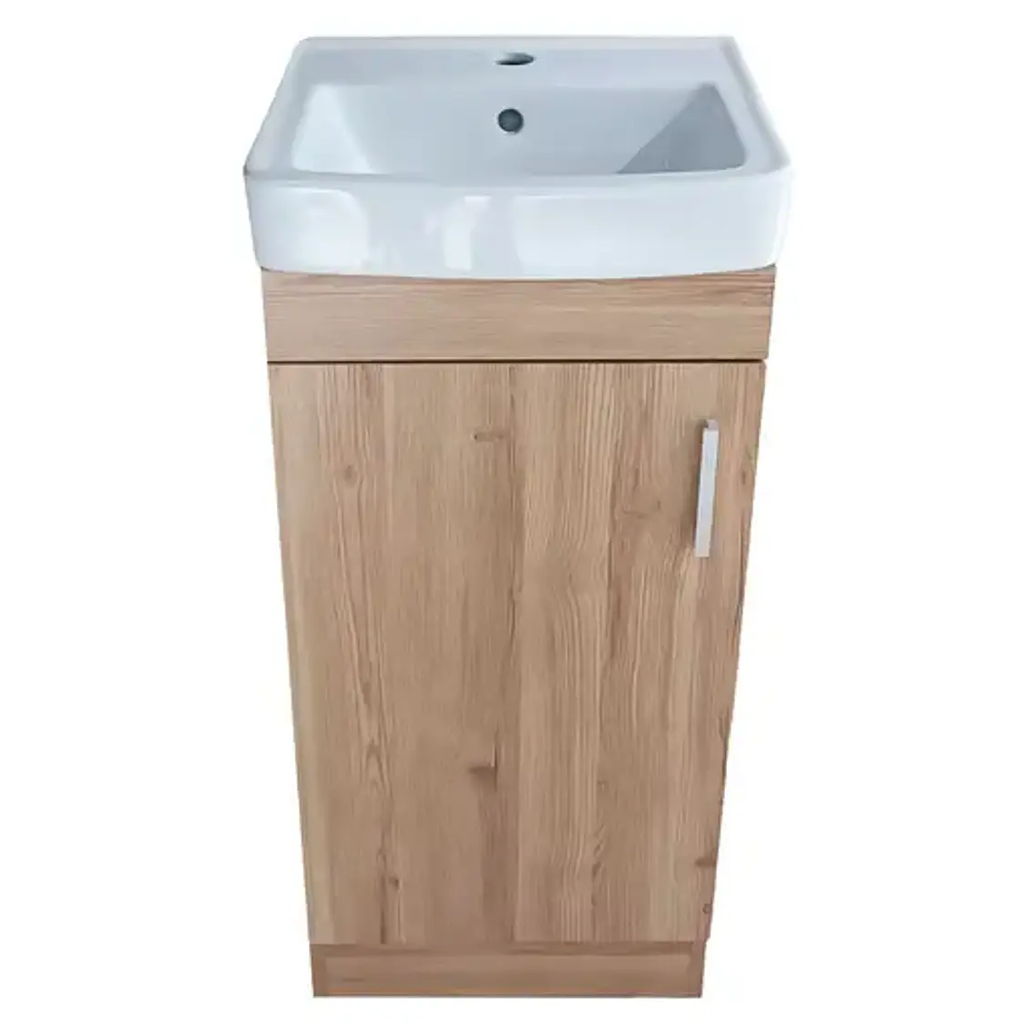 Kit Mueble Claire 40 Rustico + Cubierta Blanche 2