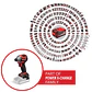 Atornillador De Impacto Inalámbrico 18V 2800 Rpm 250 Nm Brushless - Miniatura 2