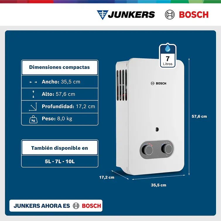 Calefont Bosch 7 Lt Gl Therm 1500 2