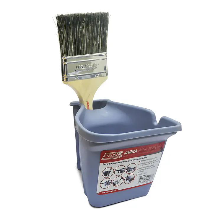 Jarra Plástica Porta Brocha Y Pintura Lizcal 1