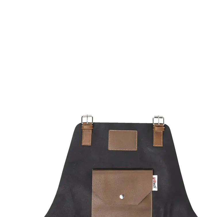 Pechera Cuero Asador Master Black Grilltech 8