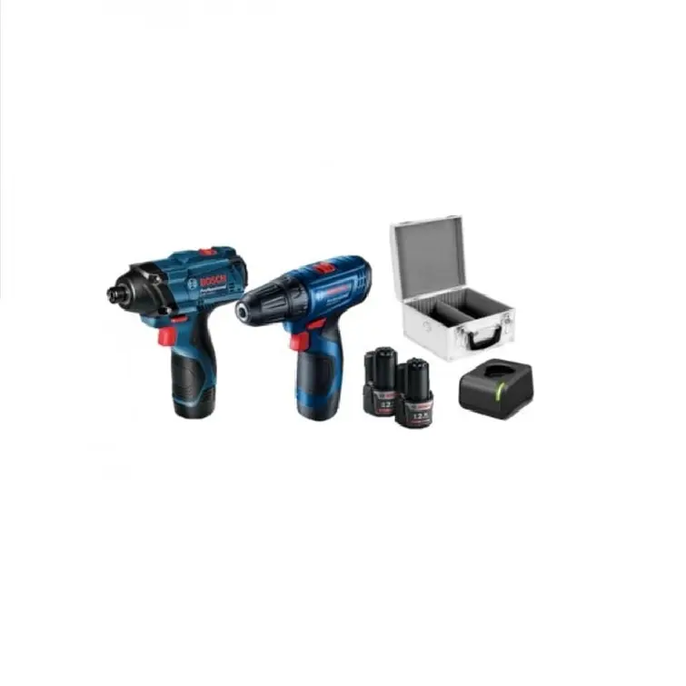 Taladro Atornillador Gsr 120-Li + Llave De Impacto Gdr-Li + Maleta Metalica 1