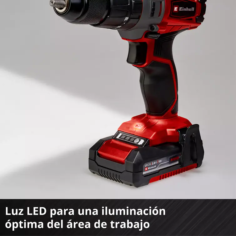 Taladro Inalambrico Einhell Te-Cd 18/2 Li+ Accesorios + 2 Bateria 2.0 Ah 9