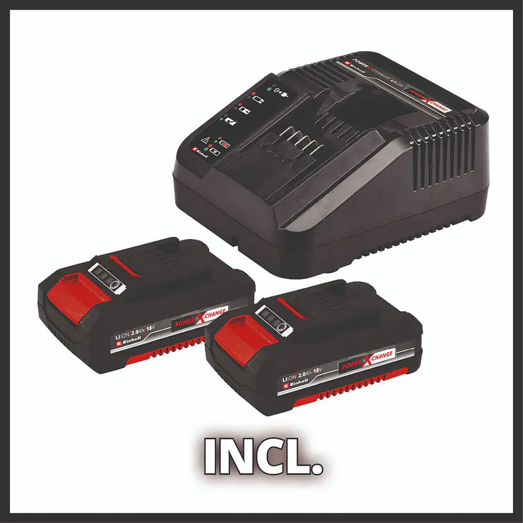 Taladro Percutor Einhell Inalambrico 18 V 40 Nm 10 Mm 2 X 2,0 Ah + E-Box 2