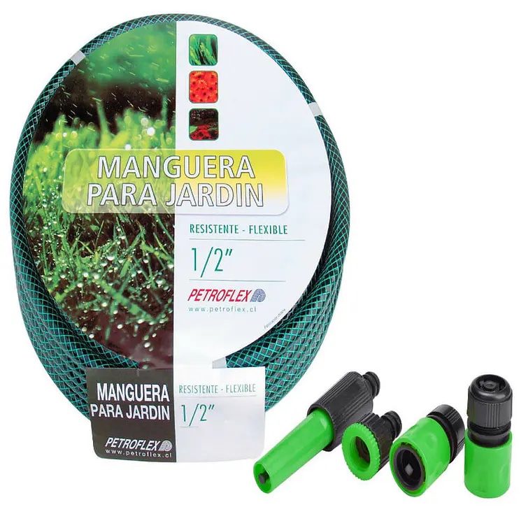 Manguera Mallaflex Set 15 Mts Verde C/Acc [15 Mts.] 1