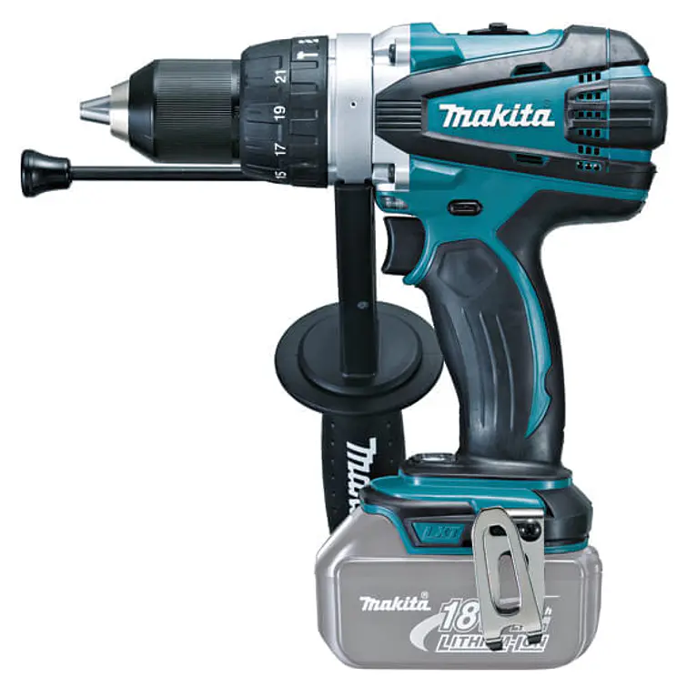 Taladro De Percusion Inalambrico Makita 13Mm [1/2] 18V S 91N-M (Dhp458Z) 1