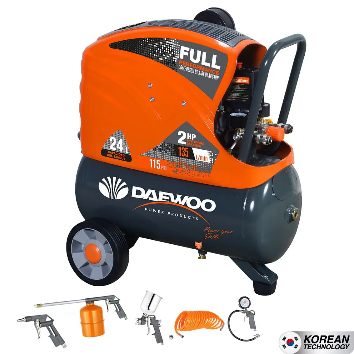 Pack Compresor Daewoo 24L + Kit 5 Pcs 2