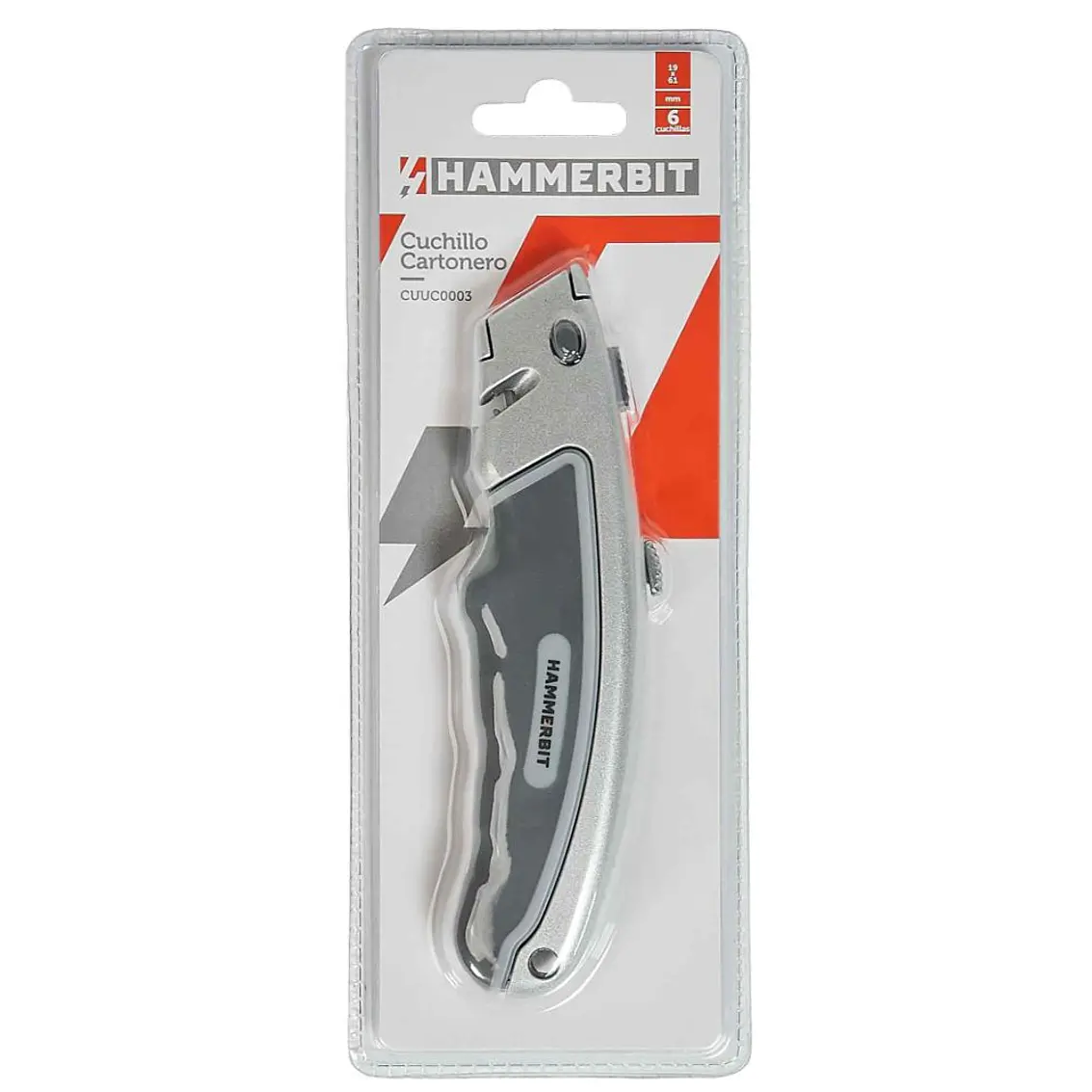 Cuchillo Cartonero19X61Mm 6 Repuestos 1