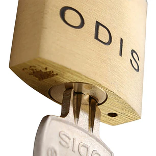 Candado Odis Bronce Liso 130 30Mm. Display