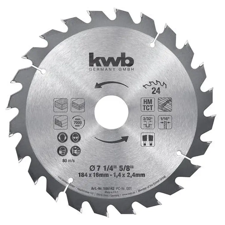 Disco Sierra Einhell 7 1/4” - 24D 1
