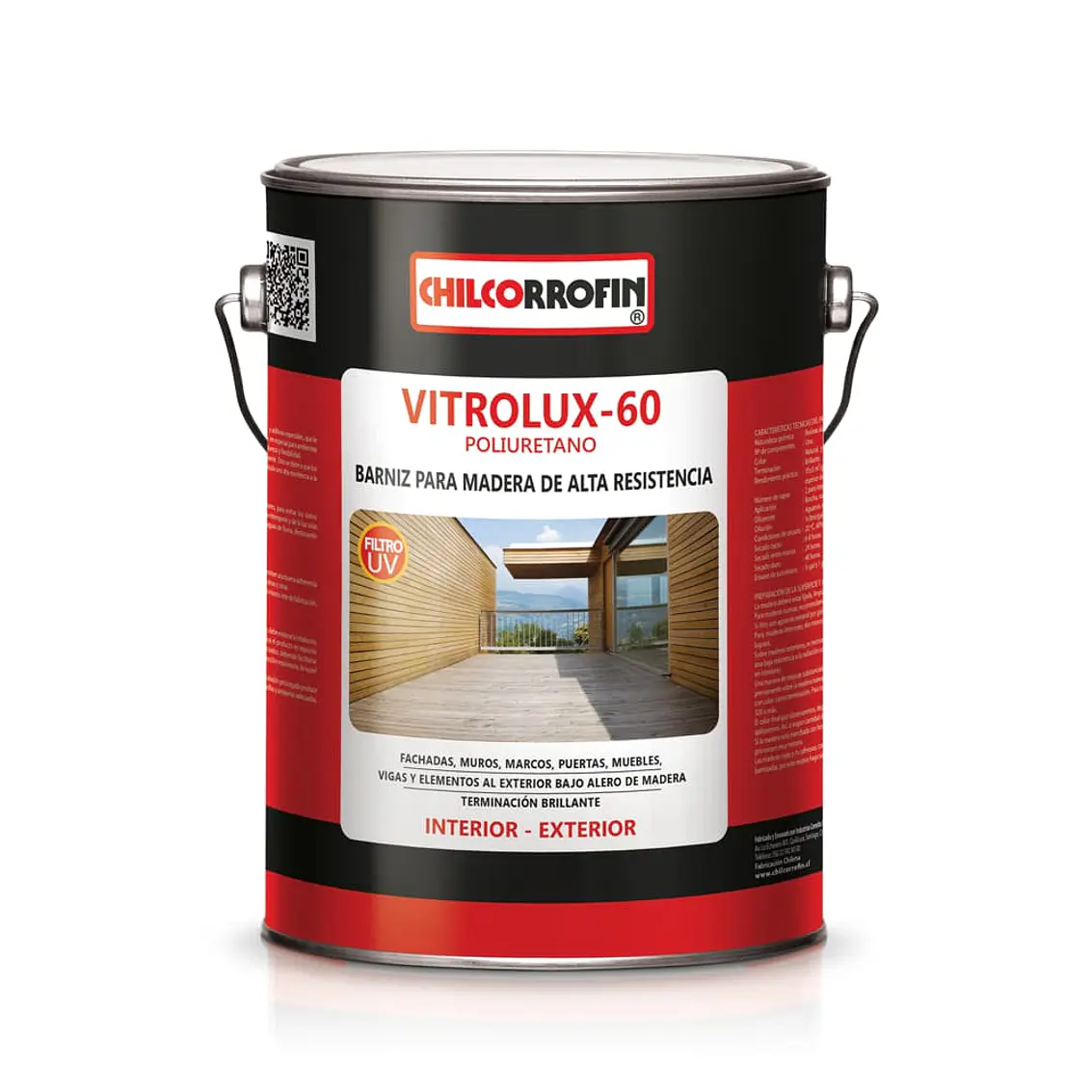 Barniz Chilco.Vitrolux 60 Gl. Nogal 1