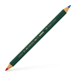 Lapiz Bicolor Faber Castell Azul-Rojo Construccion