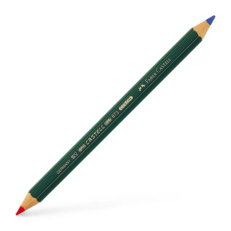 Lapiz Bicolor Faber Castell Azul-Rojo Construccion 1