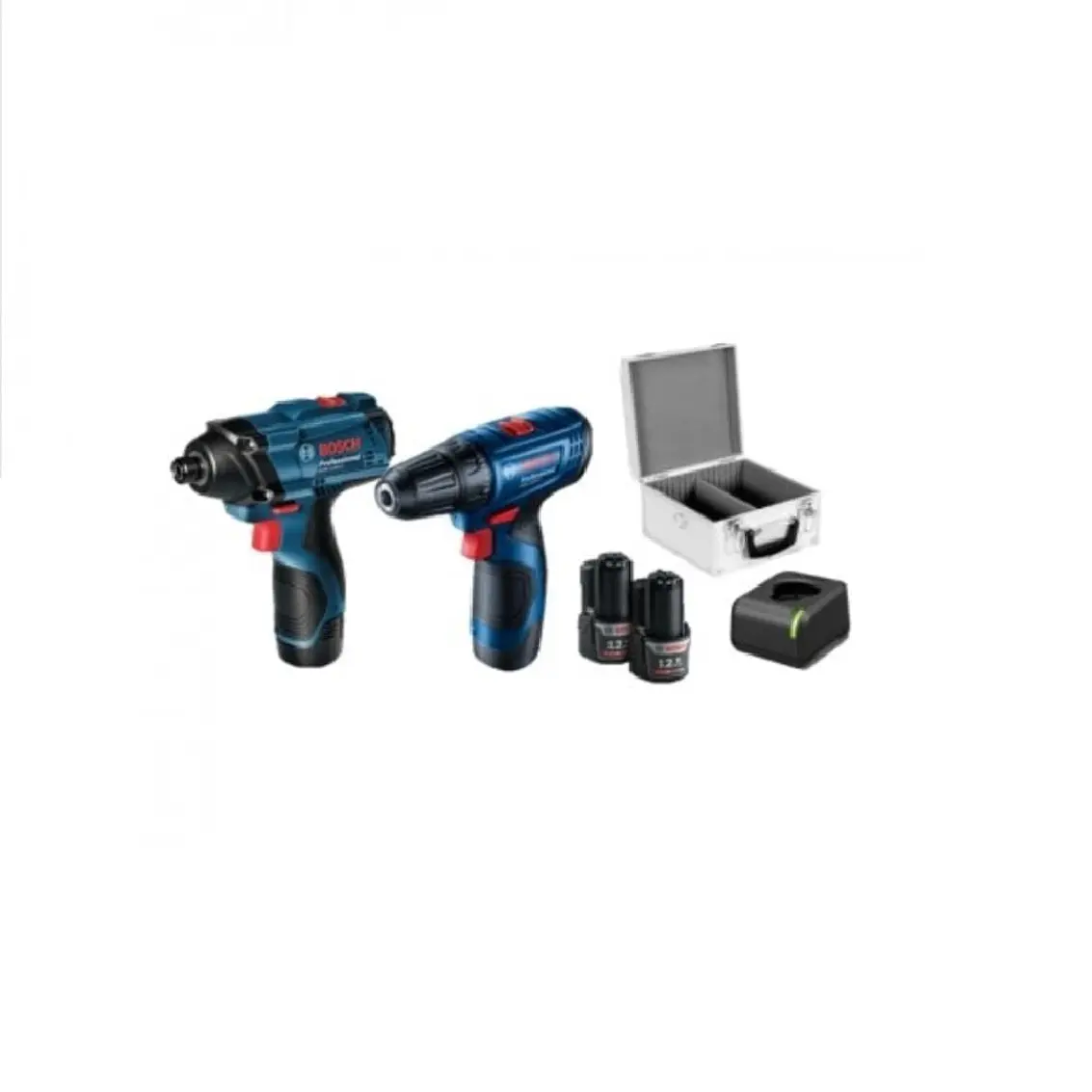 Taladro Atornillador Gsr 120-Li + Llave De Impacto Gdr-Li + Maleta Metalica 1