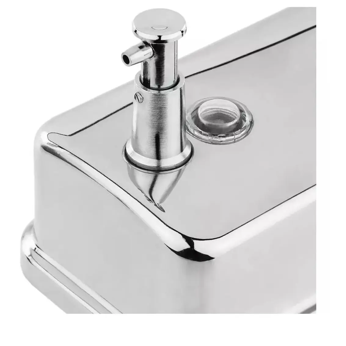 Dispensador Jabon Al Muro 800Cc. Acero Inox. 4