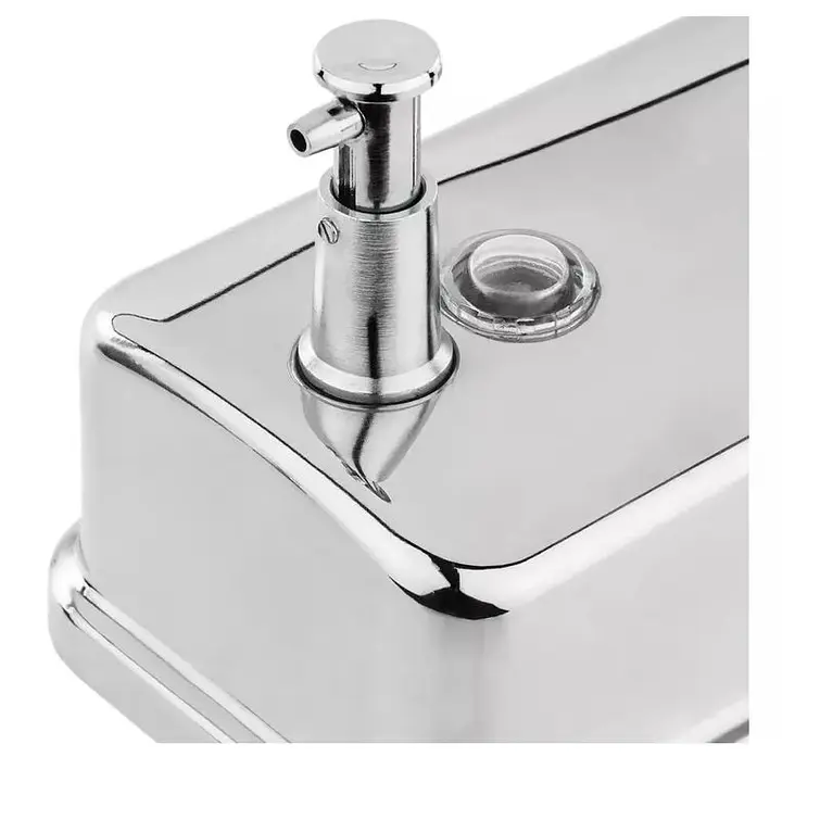 Dispensador Jabon Al Muro 800Cc. Acero Inox. 4