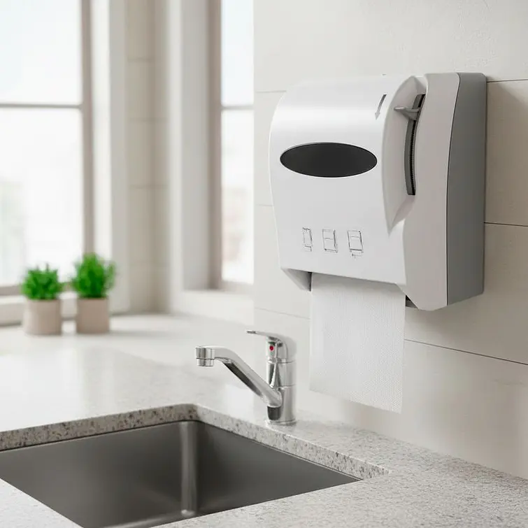 Dispensador Papel Toalla Con Palanca 2