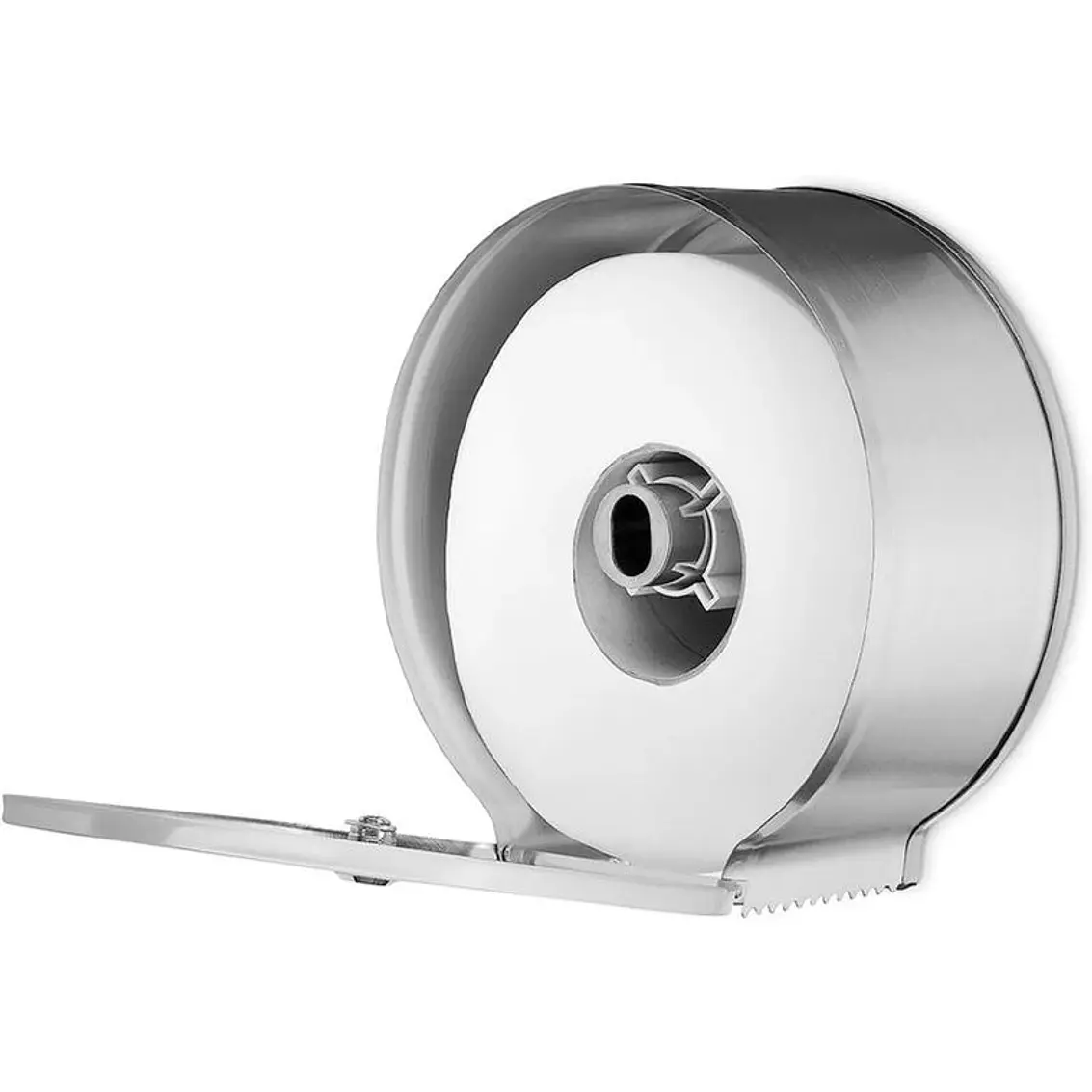 Dispensador Papel Wc Industrial Acero Inox. 304 Con Llave 2