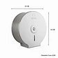 Dispensador Papel Wc Industrial Acero Inox. 304 Con Llave - Miniatura 5