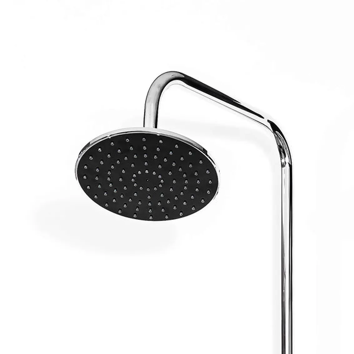 Plato Ducha Circular 20 Cms Cromo Negro 2