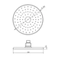 Plato Ducha Circular 20 Cms Cromo Negro - Miniatura 3