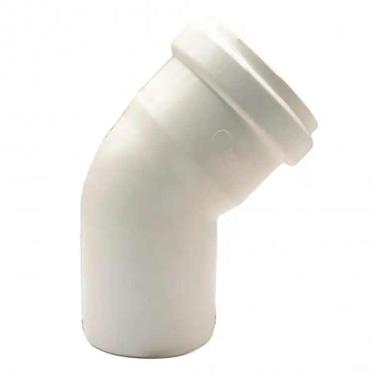 Codo Pvc Blanco Sanit 50Mm 45° 3