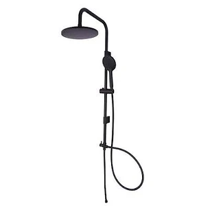 Columna Ducha Fas Negro Mate Redondo