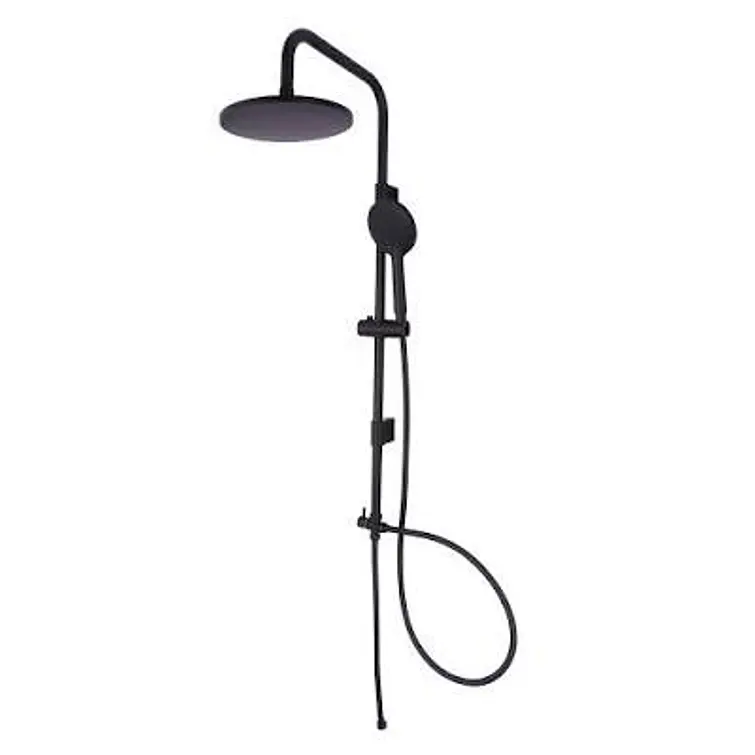 Columna Ducha Fas Negro Mate Redondo 1